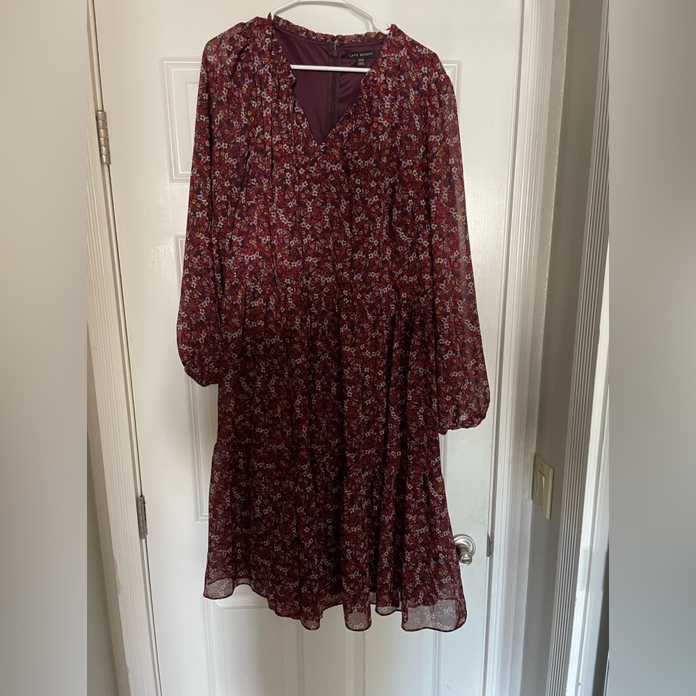 Lane Bryant long sleeve midi dress